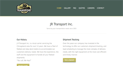 Desktop Screenshot of jrtransportinc.net