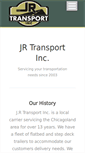Mobile Screenshot of jrtransportinc.net