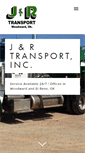 Mobile Screenshot of jrtransportinc.com